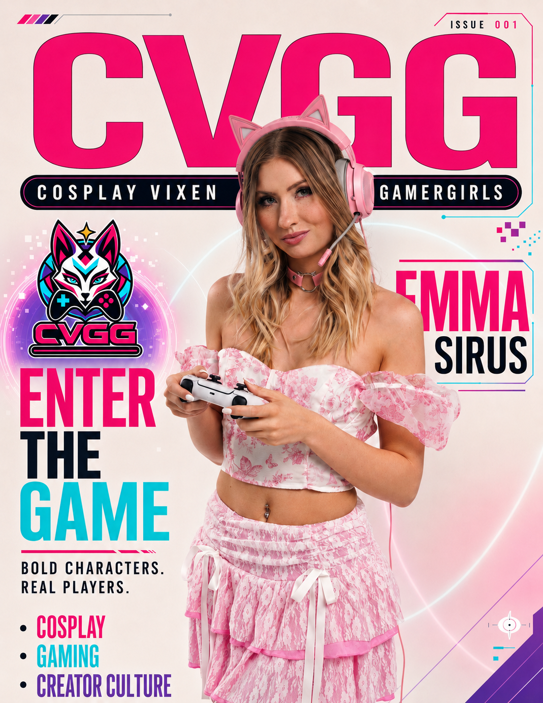 CVGG Issue 001 Cover A featuring Emma Sirus